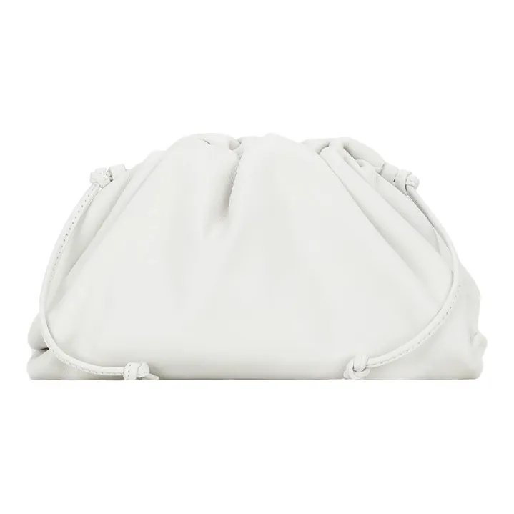 Bottega Veneta POUCH Cloud Bag Cow Leather Handheld Crossbody Bag, Shoulder Bag Women's Cream White