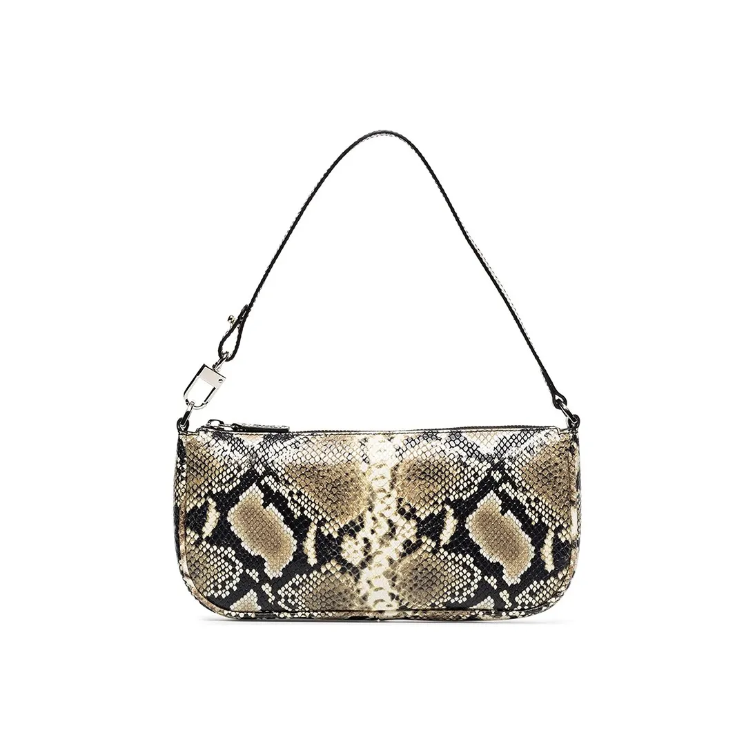 By Far Rachel Cow Leather Shoulder Bag Women's Snakeskin Print Color