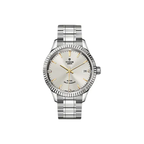 TUDOR Автоматический Механический Movement Женские Часы Wind Style Collection 34 мм Серебряные