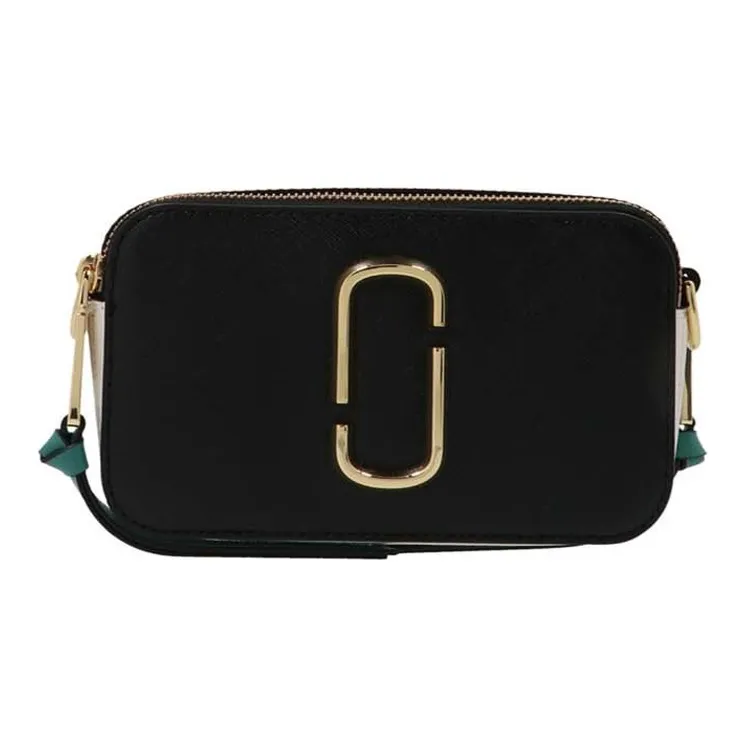 MARC JACOBS Snapshot Cow Leather Camera Bag, Crossbody Bag Small Size Women
s Black