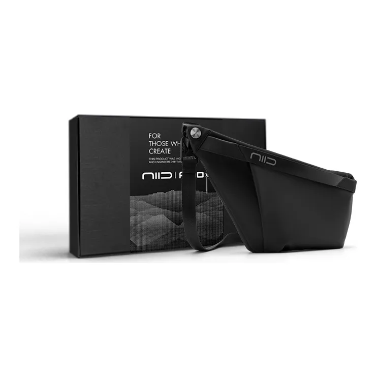 NIID Полиэстер Сумка через плечо Сумка на плечо Сумка Gun Сумка Sling Стандартная Мужская Чернильно-черная