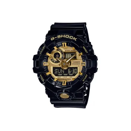 CASIO Кварцевый механизм Мужские часы Liquid Crystal/Analog Dual Display Series 18мм*18мм*18мм Золото