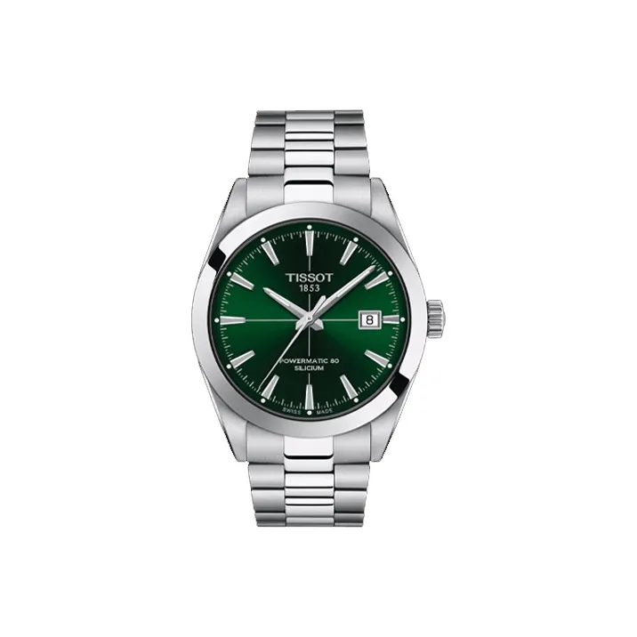 TISSOT Windy Collection Automatic Mechanical Movement Men's Watches Watch 40mm Green Dial T127.407.11.091.01