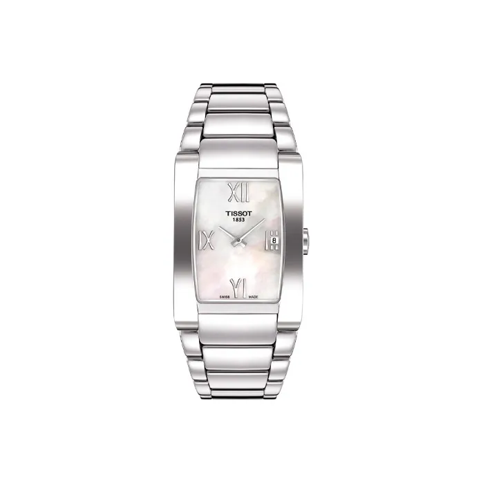 Tissot Quartz Movement Женские часы 24,5мм*7,55мм Белый