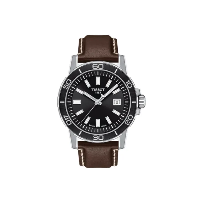 Tissot Quartz Мужские часы серии Speedy, механизм, 44 мм, черный