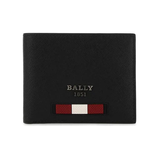 BALLY Cow Leather Wallet Men's Black
