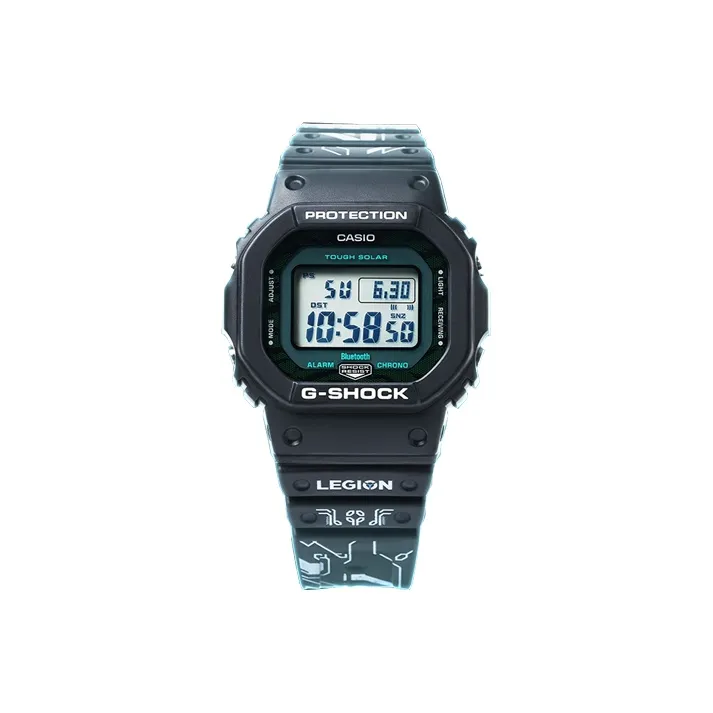 CASIO Солнечный кварцевый механизм мужские цифровые часы коллекция Digital Collection размер 48,9 мм*42,8 мм*13,4 мм черный