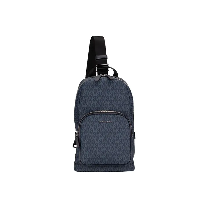MICHAEL KORS MICHAEL KORS Luggage Collection Canvas Shoulder Bag, Fanny Pack, Sling Bag Men's Marine Blue