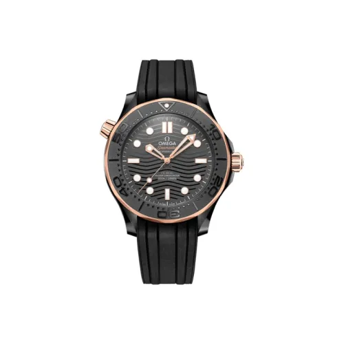 OMEGA Автоматический Механический Movement Мужские Seahorse Series 300m Плавательные Часы 43,5 мм Черные