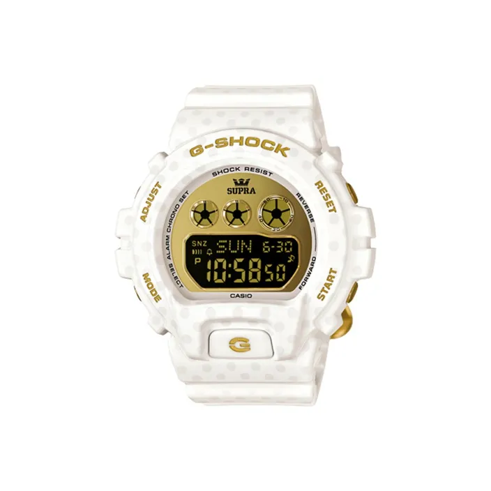 CASIO г Shock Collection Кварцевый механизм Смольный ремешок Часы Мужские Золотистый циферблат