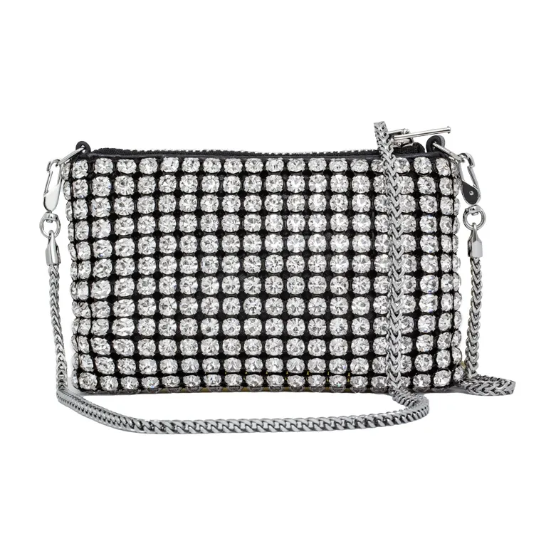 Alexander Wang Heiress Rhinestone Nano Pouch Bag