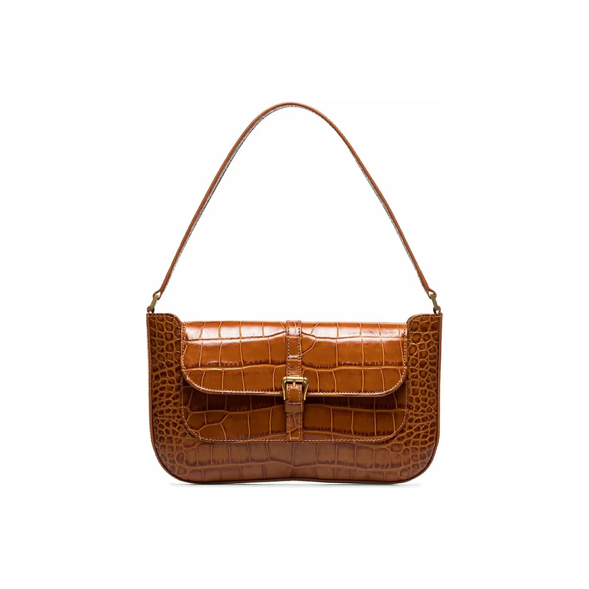 By Far Miranda Cow Leather Shoulder Bag Women's Brown