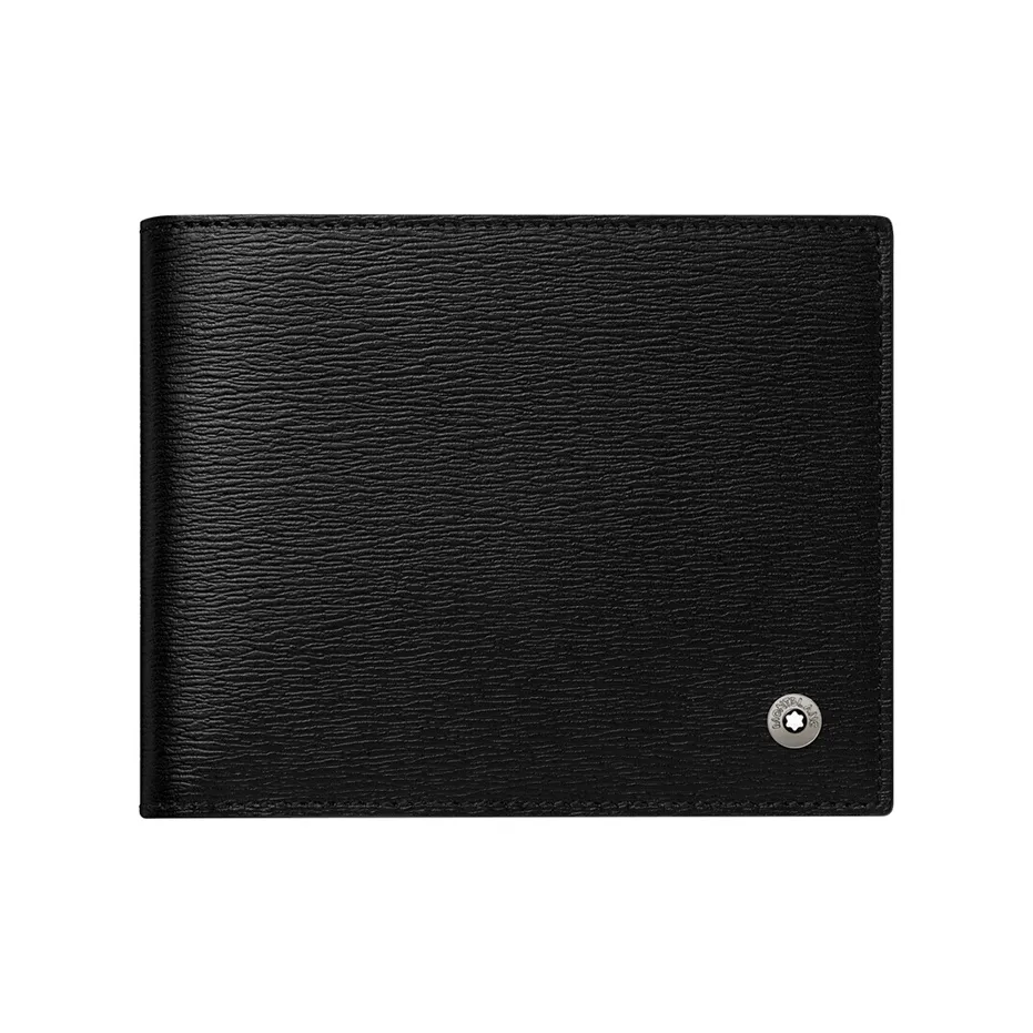 MONTBLANC Кошелек из крупнозернистой коровьей кожи Мужской Черный