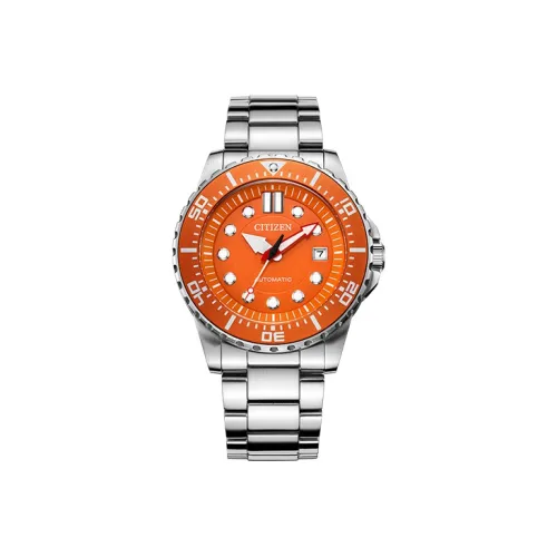 CITIZEN Механический Movement Мужская Механическая Серийная Часы 44mm*13mm Апельсин
