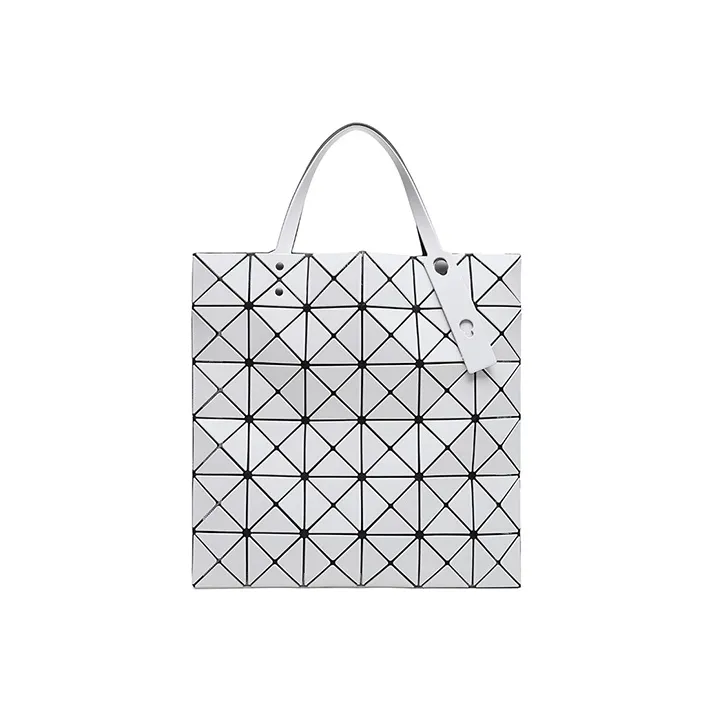 ISSEY MIYAKE PVC Tote Bag Shopping Bag Handbag Shoulder Bags Unisex Light Gray/Charcoal Gray/Matte Black