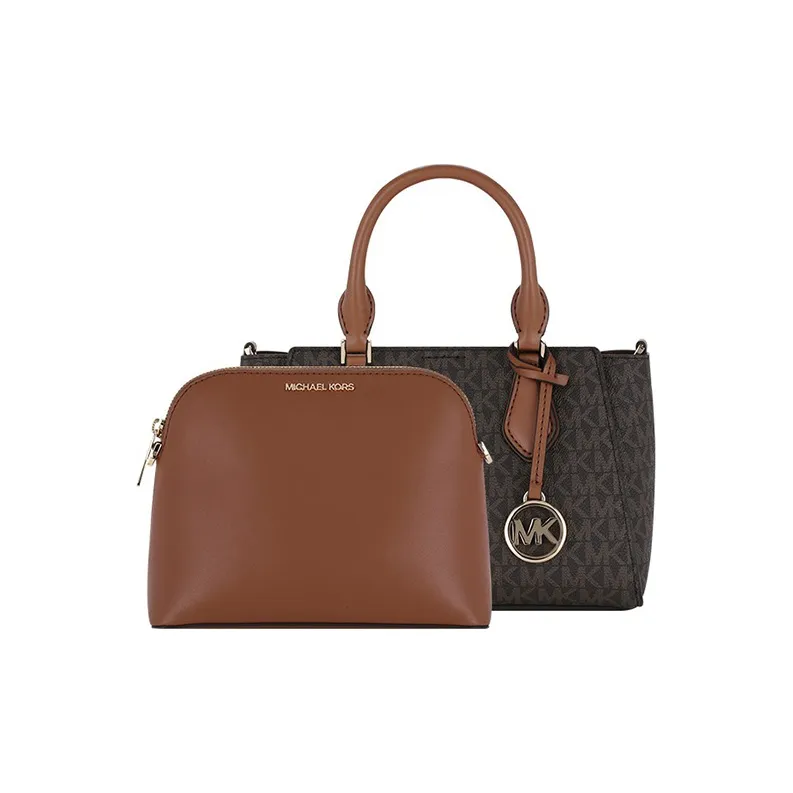 MICHAEL KORS Daria Кожа Комбинированная Сумка Сумка Сумка через плечо Сумка через плечо Стандартная Женская Коричневая