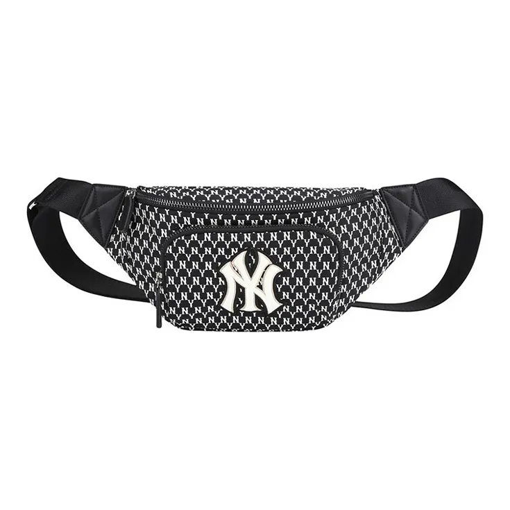 MLB Monogram Collection Nylon Crossbody Bags Fanny Pack Regular Unisex Black