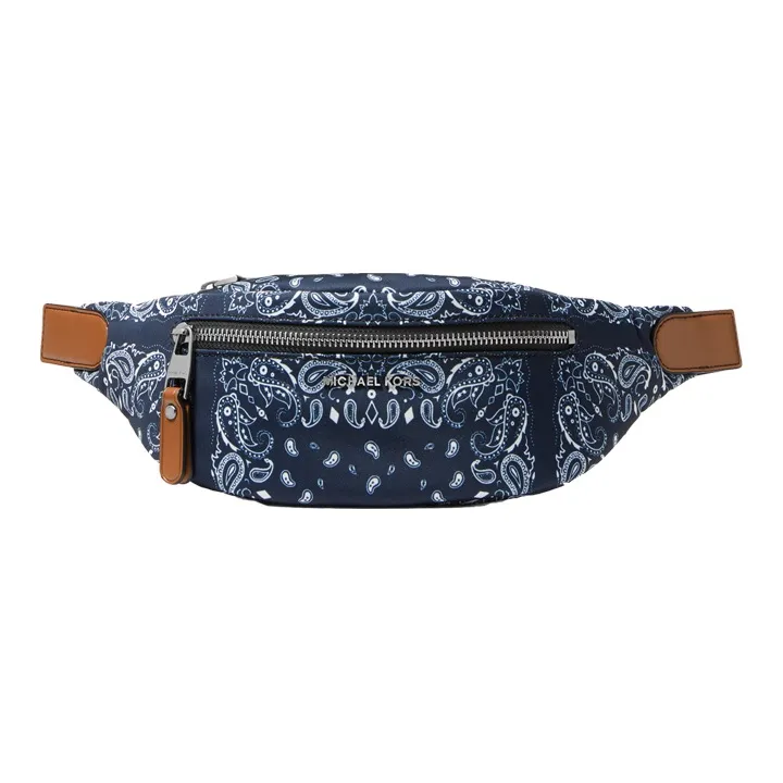 MICHAEL KORS Hudson Fabric Fanny Pack Small Size Men's Dark Blue