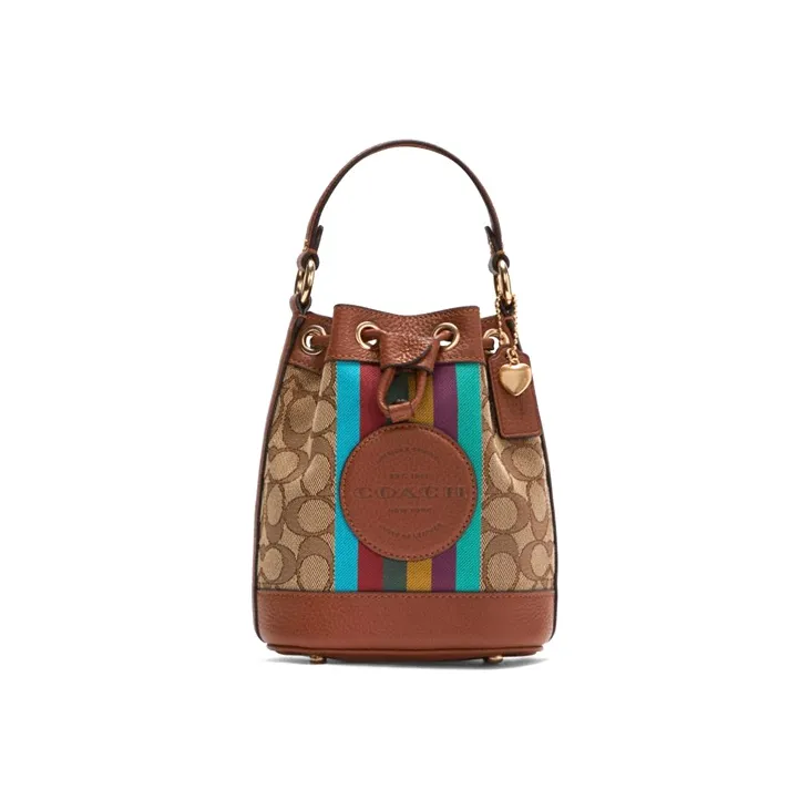 COACH Dempsey PVC Crossbody One Shoulder Handbags Regular Women's Brown Monogram