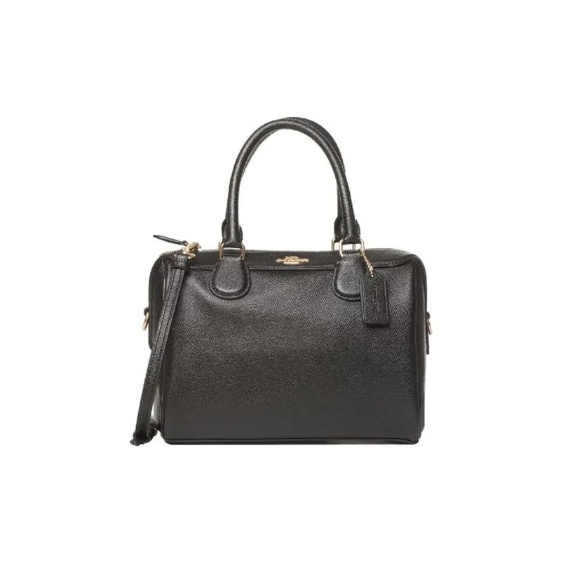 COACH Bennett Cow Leather Boston Bag Crossbody Bag Shoulder Bag Handbag Mini Women's Black