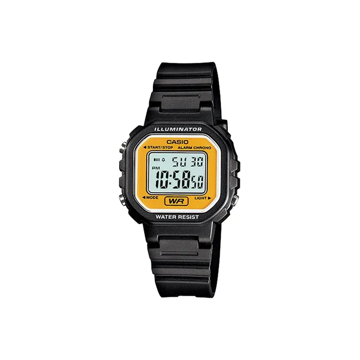 CASIO YOUTH Collection Металл Small Block Кварцевый механизм Смола Ремень Часы Женские Часы Желтый Циферблат