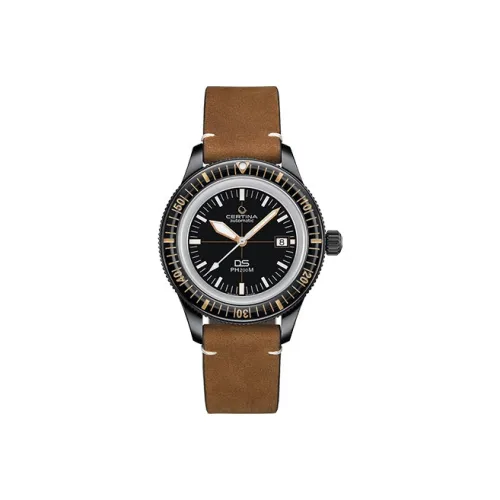 CERTINA Механический Movement Мужские Часы 42,8mm*42,8mm*11,9mm Черные