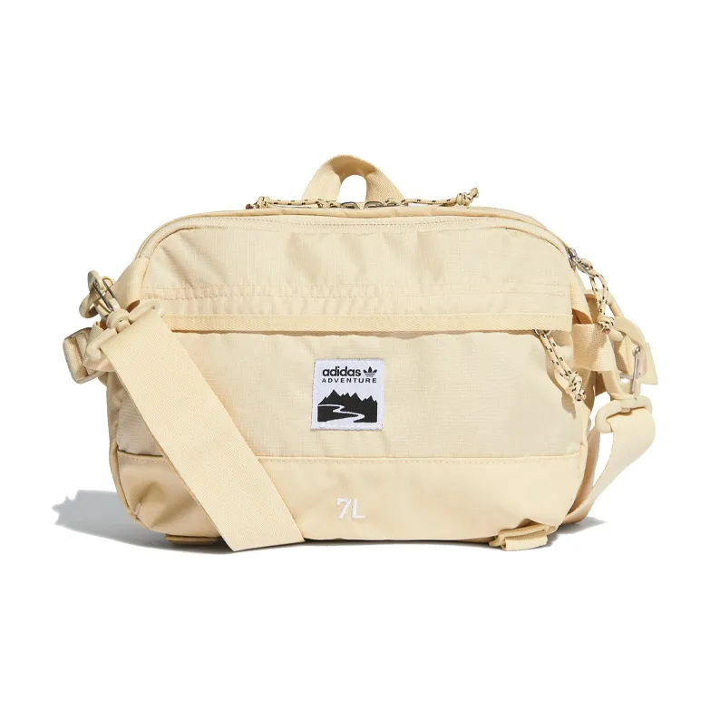 Adidas Originals Полиэстер Сумка через плечо Бананка Стандартная Унисекс Бежевый