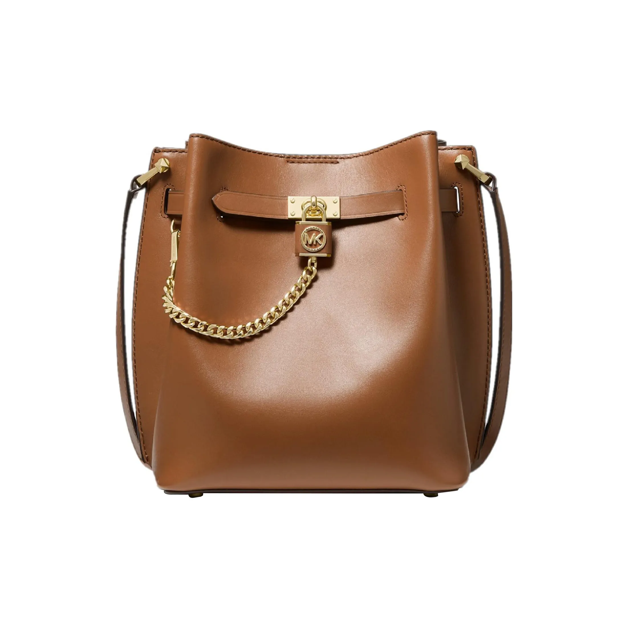 MICHAEL KORS Hamilton Legacy Кожа Ведрообразные сумки Сумки через плечо Сумка через плечо Средний Женский Коричневый