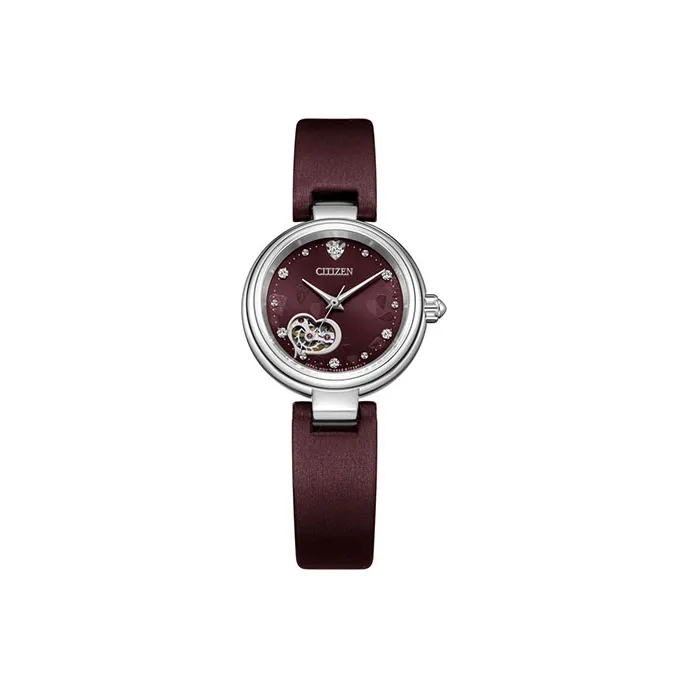 CITIZEN Mechanical Movement Leather Watch Bands Watch Women's Watch Purple Watch Dial