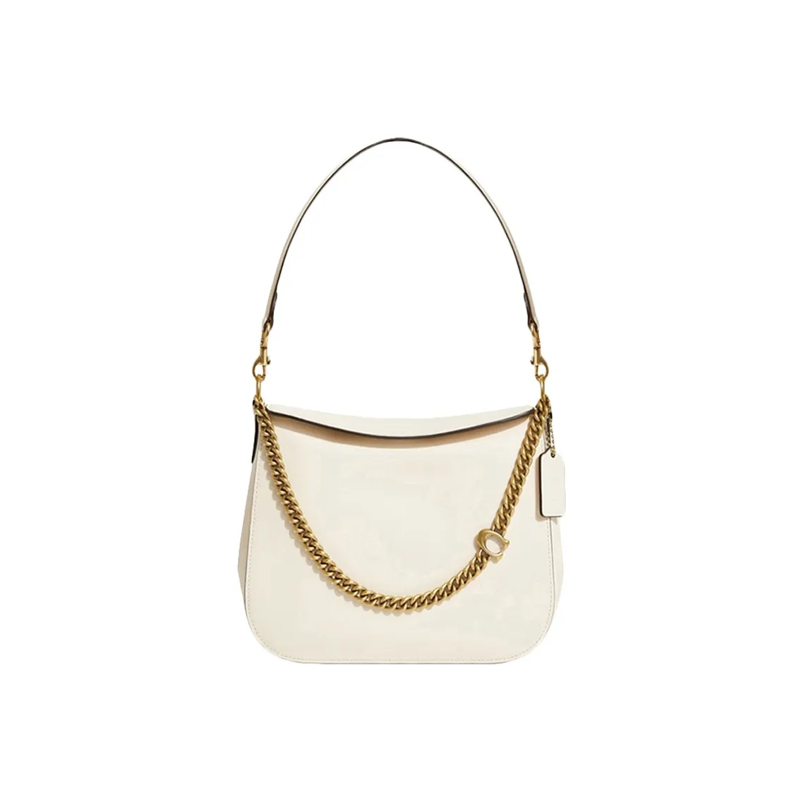 COACH Leather Shoulder Bag, Handbag Tubas Women's Ecru