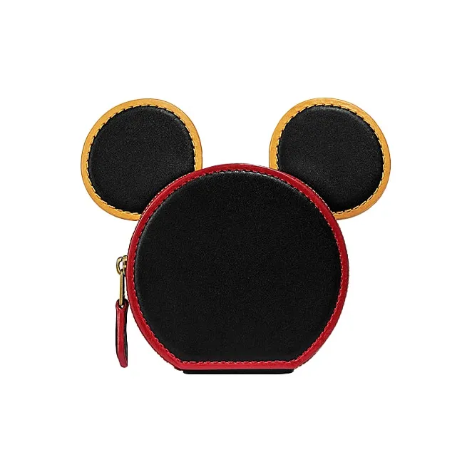 COACH X DISNEY X Keith Haring 14 Disney Collaboration Коровья кожа Мелочь Кошелек Кошелек Женские Черный