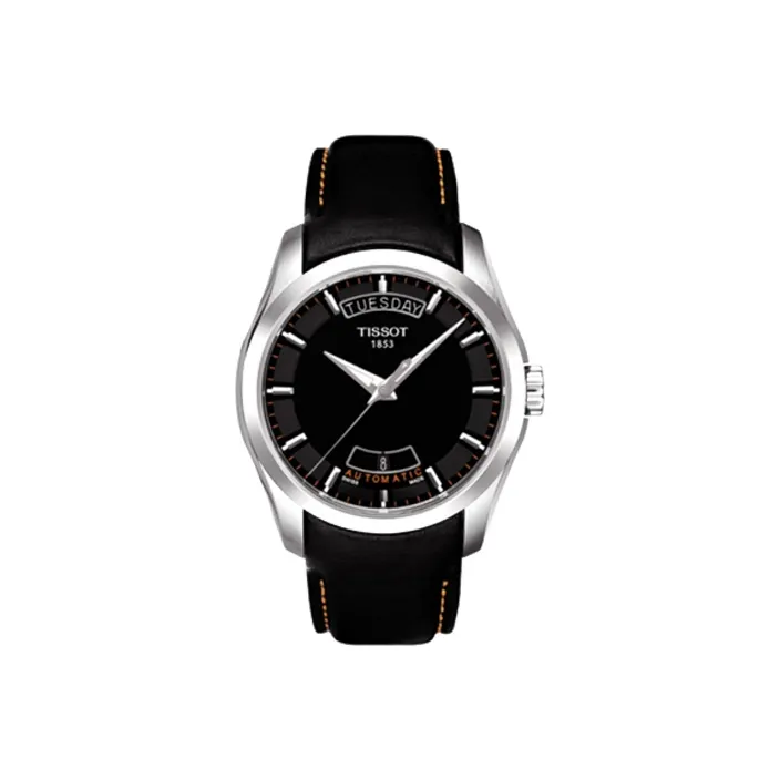 TISSOT Kutu Collection Automatic Mechanical Movement Men's Watches Watch 39mm Black Dial Stainless Steel Case