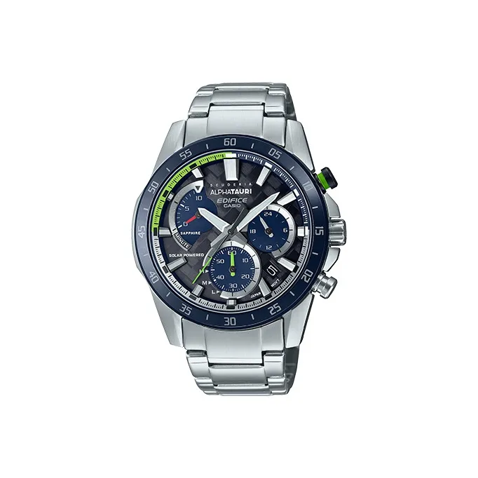 CASIO EDIFICE Collection Кварцевый механизм Нержавеющая сталь Ремешок Часы Мужские Часы Синий циферблат EFS S580AT 1A