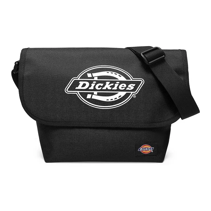 Dickies Polyester Messenger Shoulder Bag, Crossbody Bag Unisex Black