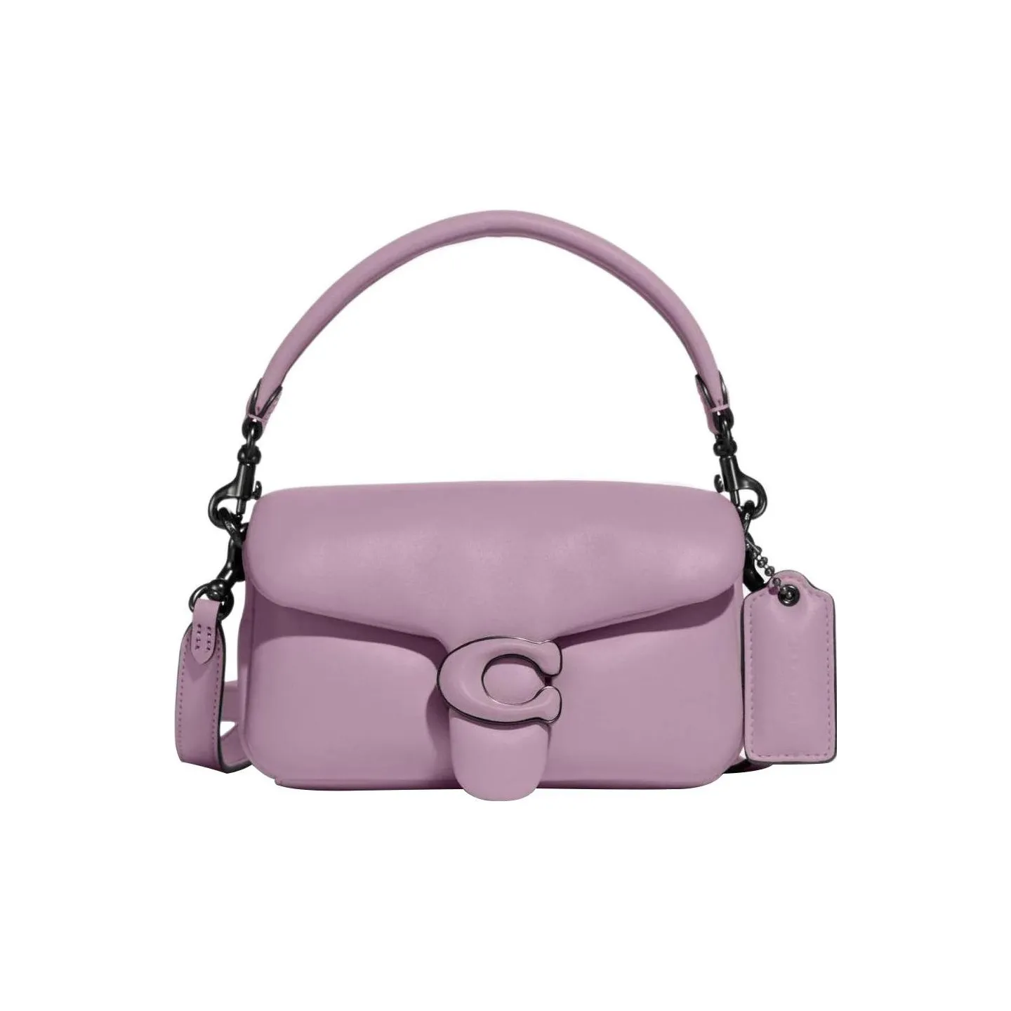 COACH Tabby Кожа Облачная Сумка Плечевая Сумка Сумка-подушка Сумка через плечо Сумка Женская Светло-фиолетовая