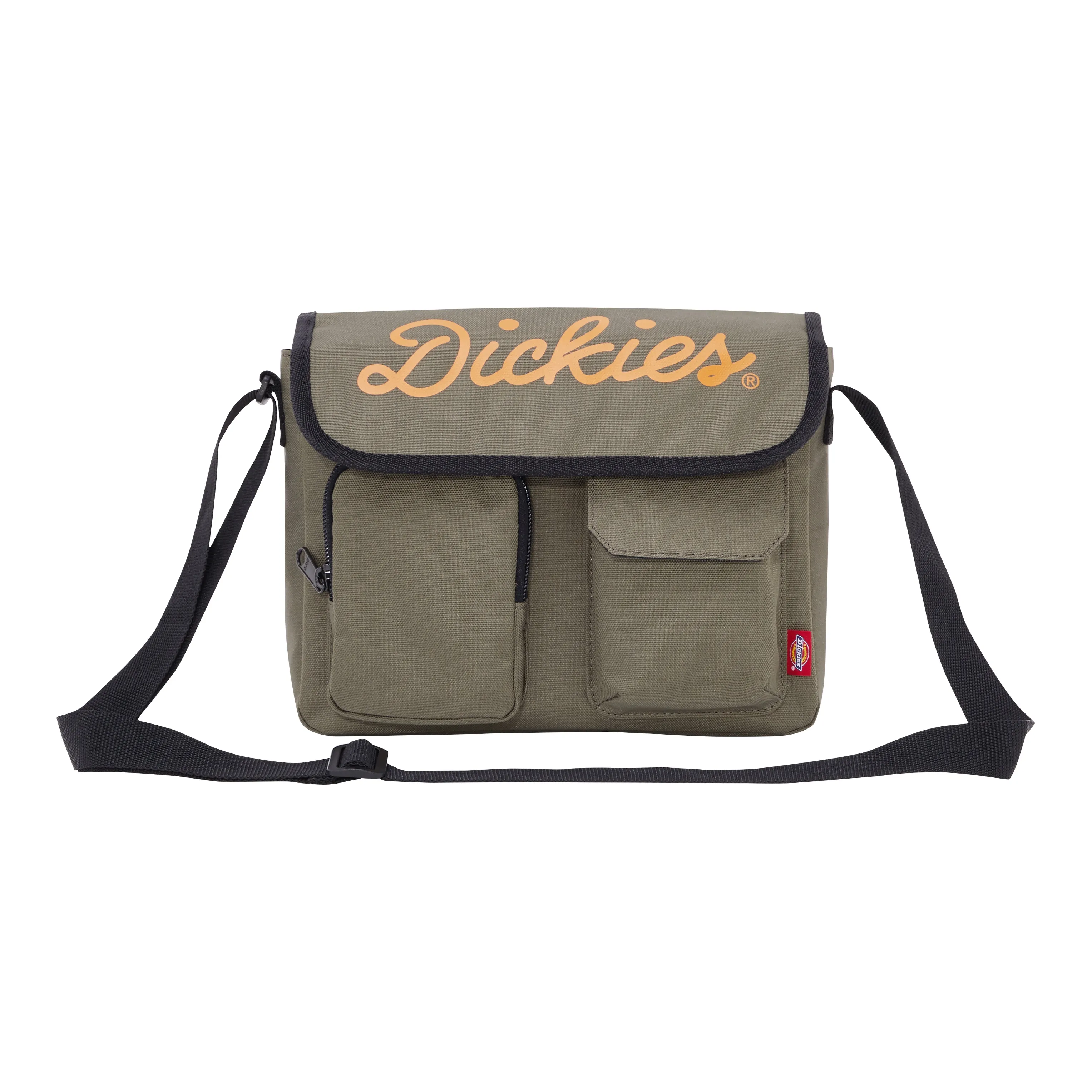 Dickies Полиэстер Курьерская Сумка Сумка через плечо Унисекс Армейский зеленый