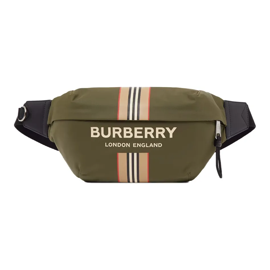 Burberry Nylon Crossbody Bag, Sling Bag, Fanny Pack Men's Olive Green