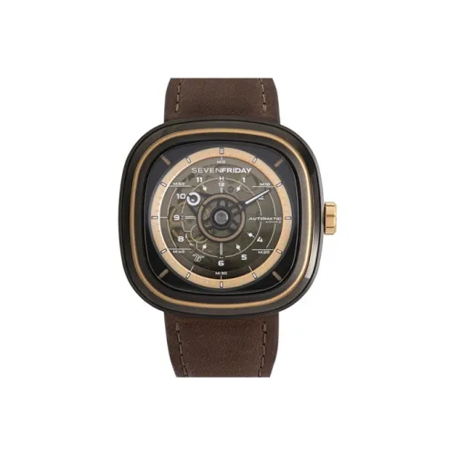 SEVENFRIDAY Автоматический Механический Часы Мужские Movement 45,6 мм Золотой