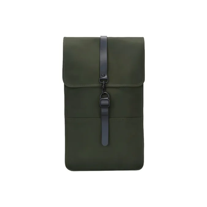 Rains PU Double Shoulder Backpack Regular Unisex Green