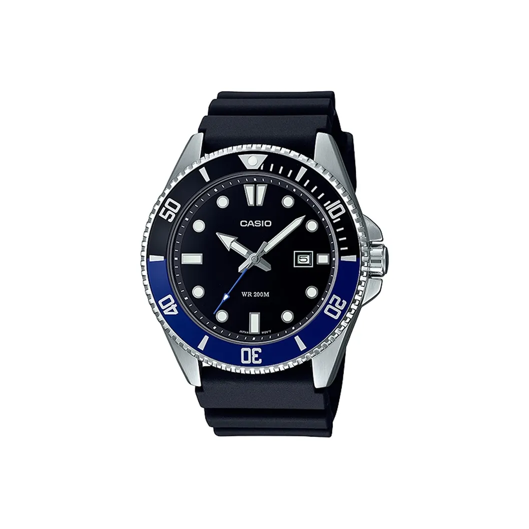 CASIO YOUTH Collection Tuna Кварцевый механизм Смольный ремешок Часы Мужские Черный циферблат