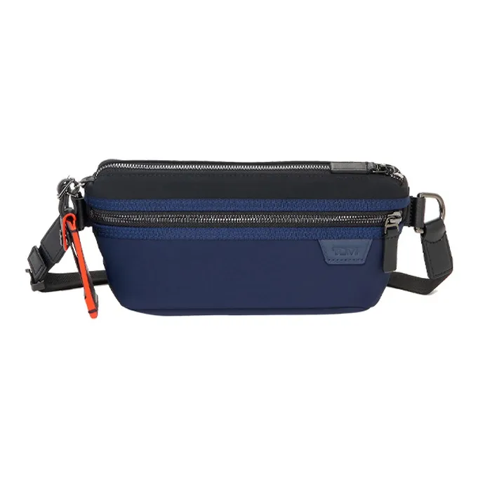 TUMI Polyamide Shoulder Bag, Crossbody Bag, Sling Bag, Fanny Pack Men's Blue