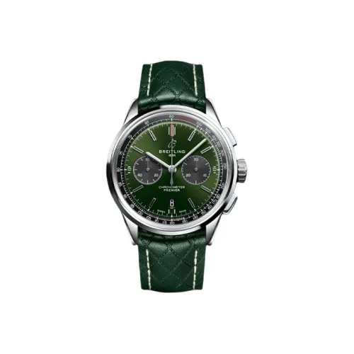 Breitling Автоматический Механический Movement Мужские Jade Elegant Collection Часы 42 мм Зеленые