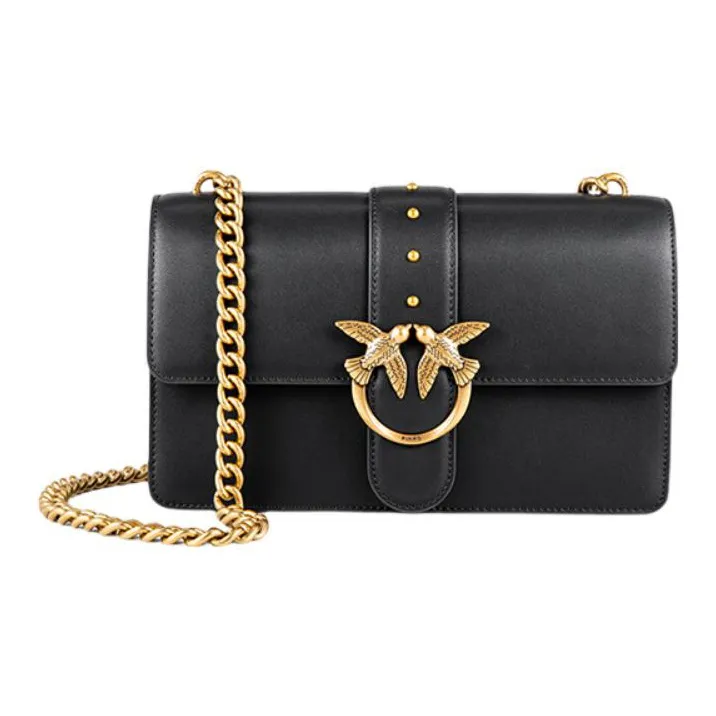 PINKO Love Series Корова Кожа Bird Сумка Swallow Сумка Сумка через плечо Большая Женская