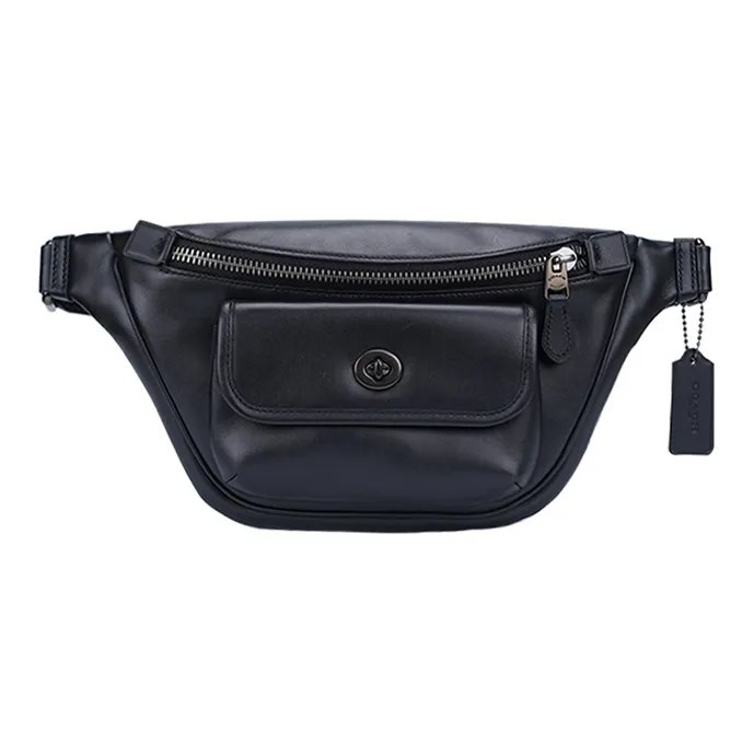 COACH Коровья кожа Через плечо Сумка Большого размера Мужская Черная