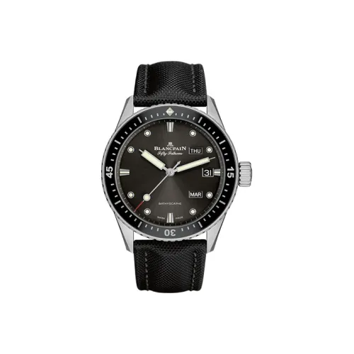 BLANCPAIN Автоматический Механический Движение Мужские FIFTY FATHOMS Часы 43 мм Черные