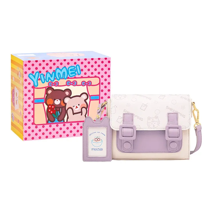 Sound For Life ПУ (полиуретан) Почтовая сумка Сумка на плечо Женская Фиолетовая Желтая