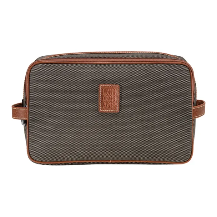 LONGCHAMP Boxford Переработанный полиэстер Холст Туалетная сумка Унисекс Коричневый