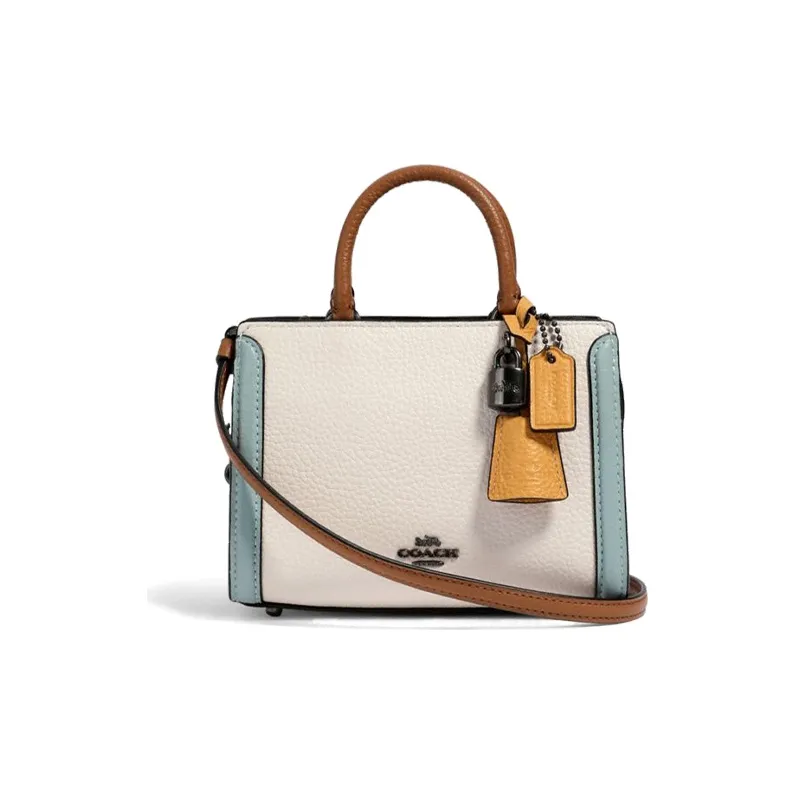 COACH Zoe Leather Handbag, Shoulder Bag, Crossbody Bag Mini Women's