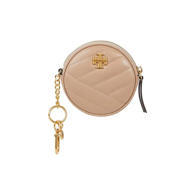 TORY BURCH Leather Wallets Coin Purses Women's Flesh Pink