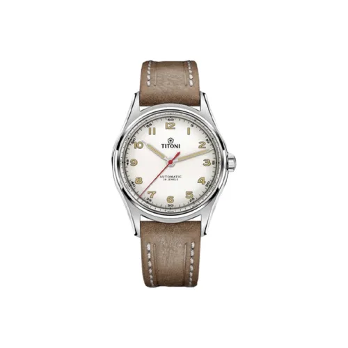 TITONI Автоматический Механический Movement Мужские Часы 39mm*20mm*11,85mm Белый